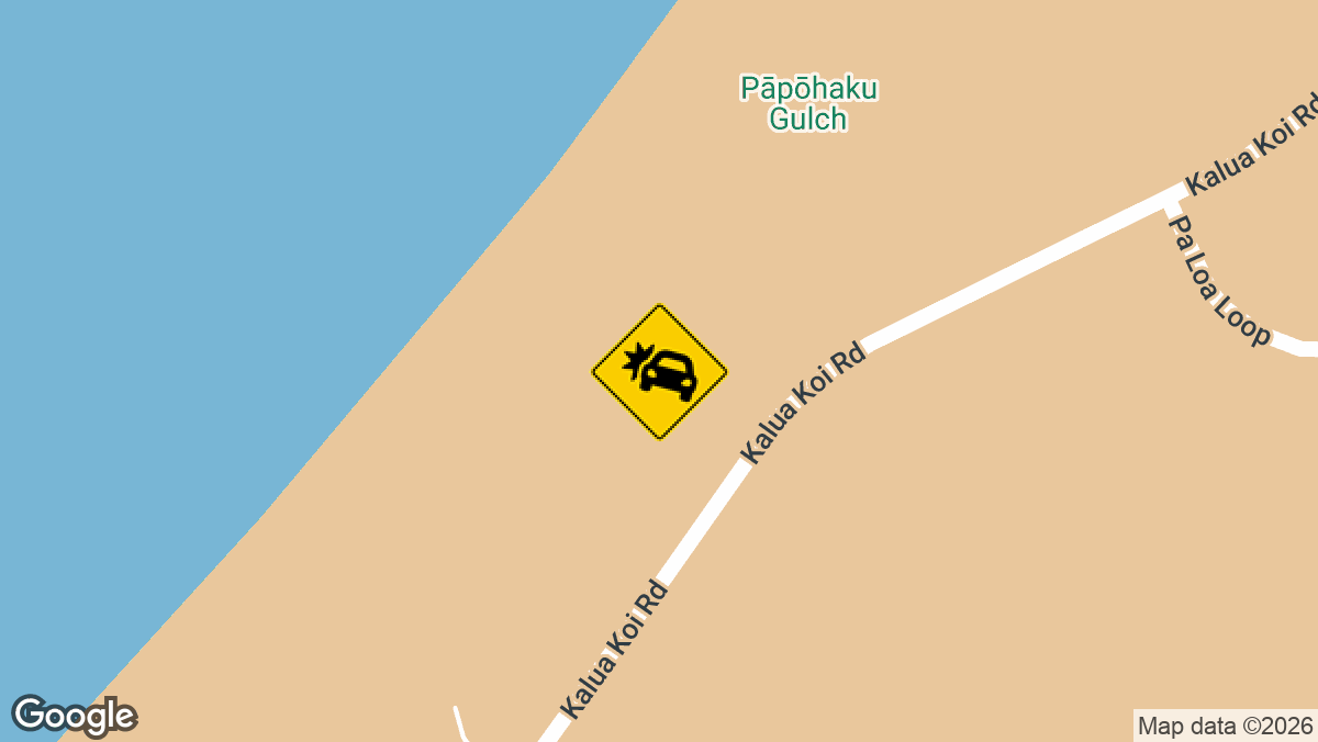 Papohaku Beach Park and Kalua Koi Road