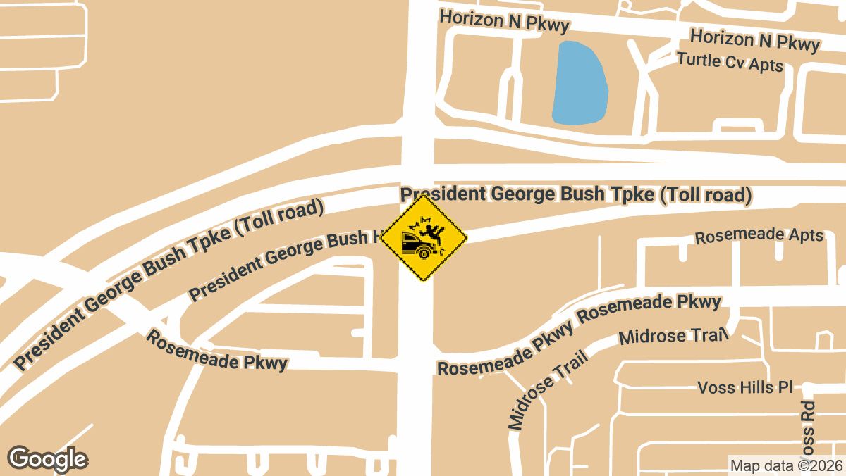 President George Bush Turnpike near Midway Road