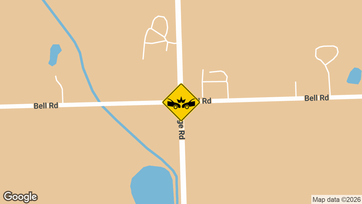 Three people were hurt, one critically, in a five-vehicle pileup on Ridge Road at Bell Road in Seward Township on Tuesday afternoon.