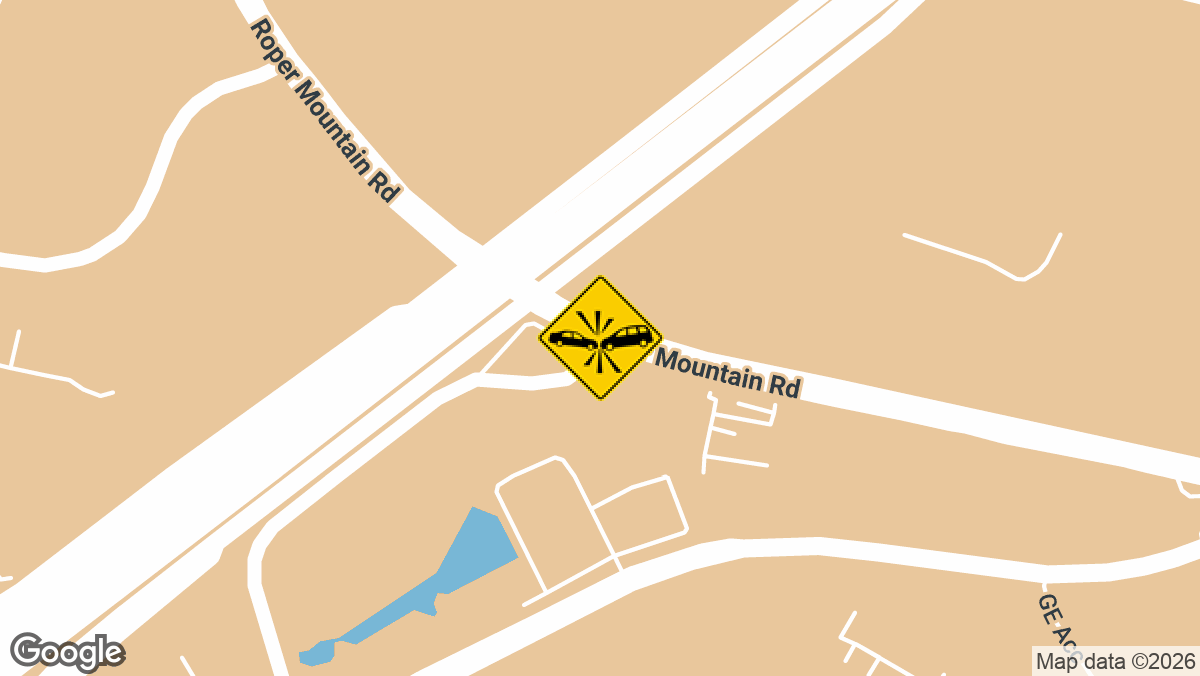 A crash involving a vehicle and a moped was reported near the intersection of Roper Mountain Road and Gateway Access Road in Greenville, South Carolina.
