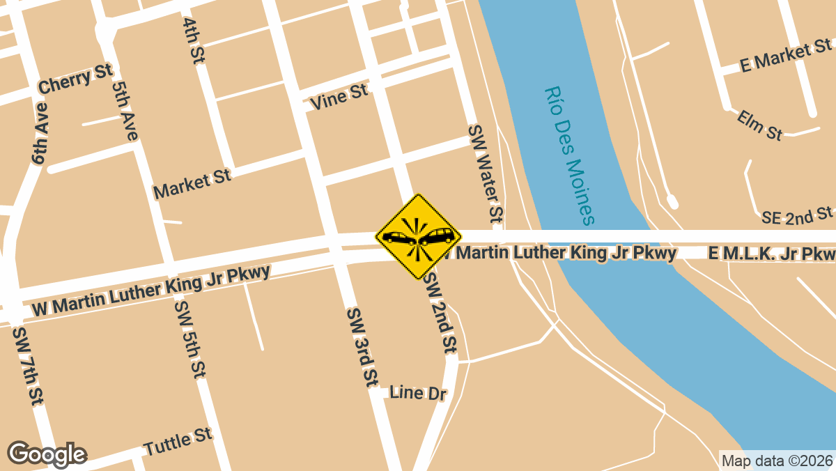 Southwest 2nd Street and Martin Luther King Jr Parkway
