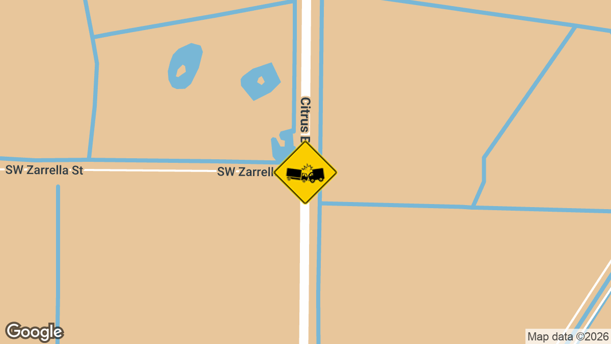 Southwest Citrus Boulevard and Southwest Zarrella Street