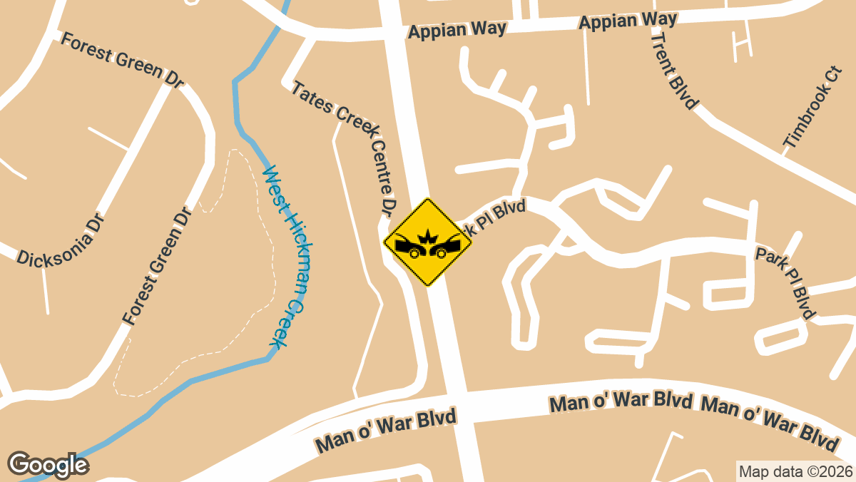 A multi-vehicle wreck shut down all inbound lanes of Tates Creek Rd at Tates Creek Centre Dr on Thursday afternoon.