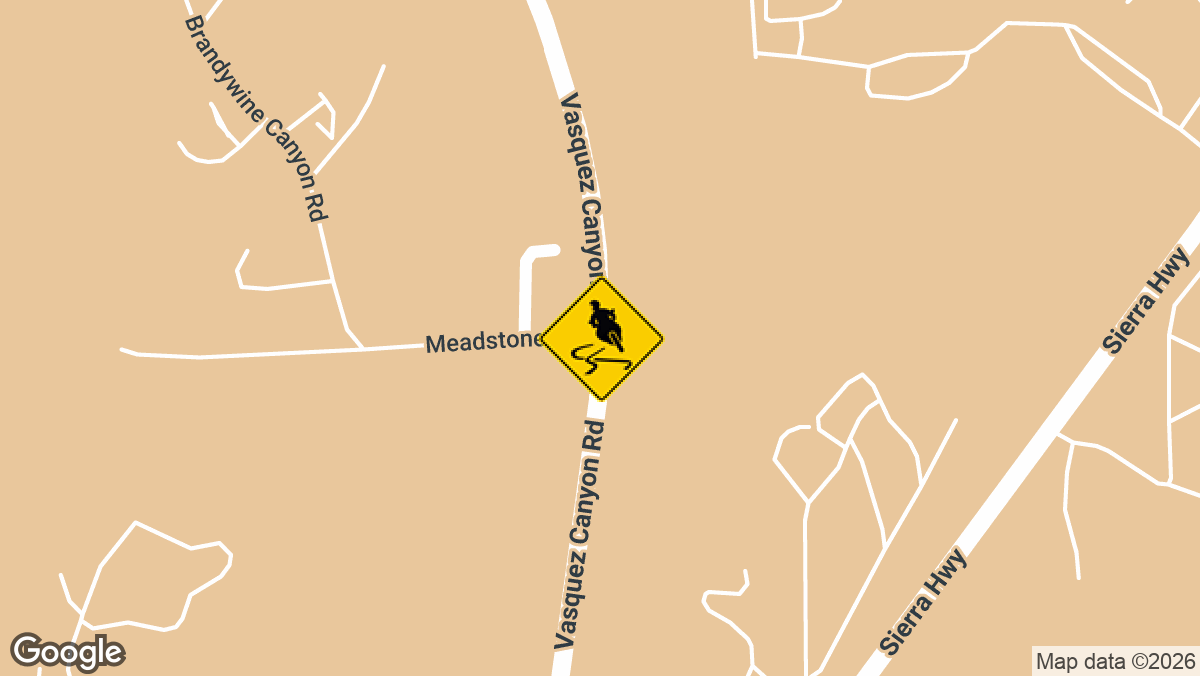 Vasquez Canyon Road and Meadstone Road