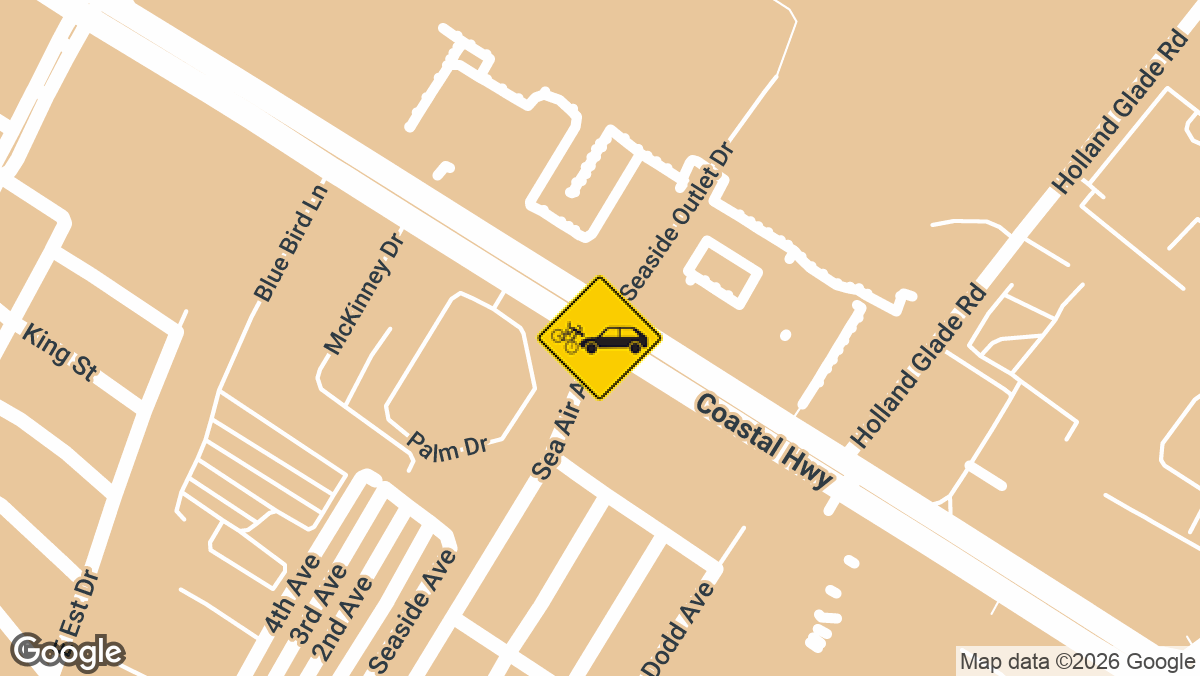 A person on a bicycle was struck on the 19700 block of Sea Air Avenue in Rehoboth Beach on Sunday, June 8.