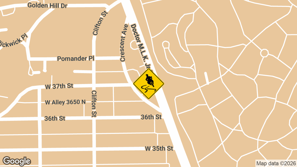 A motorcyclist suffered serious injuries following a crash early Monday morning in Indianapolis.