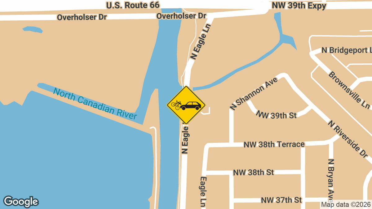 A bicyclist was taken to a hospital Sunday afternoon, June 7, after being struck by a vehicle near Lake Overholser in northwest Oklahoma City.