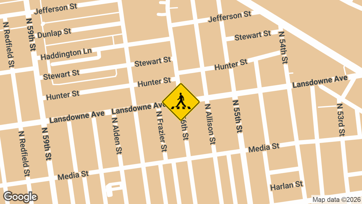 A pedestrian and an SUV driver were hospitalized Tuesday evening after a vehicle struck a woman and crashed into a building in West Philadelphia.