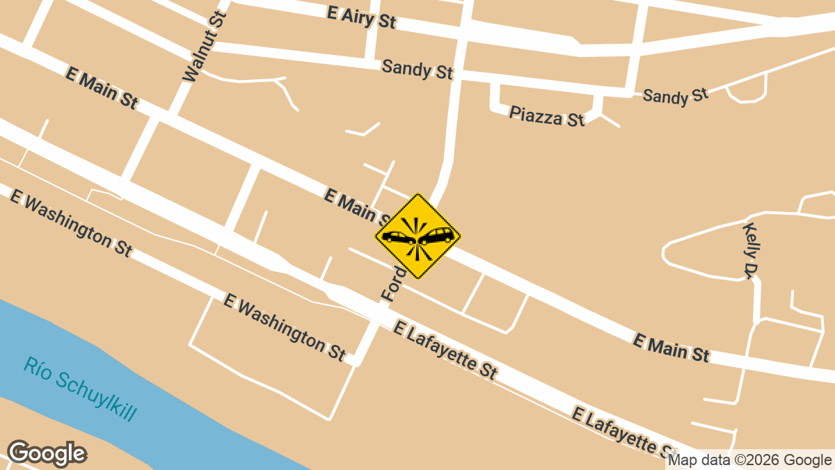 A two-vehicle collision with injuries was reported at the intersection of Ford Street and East Main Street in Norristown on Saturday, May 31, at approximately 11:13 a.m.