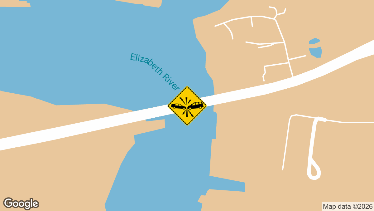 Two people were hurt after a pursuit ended in a wreck on the Gilmerton Bridge Sunday night, June 28.