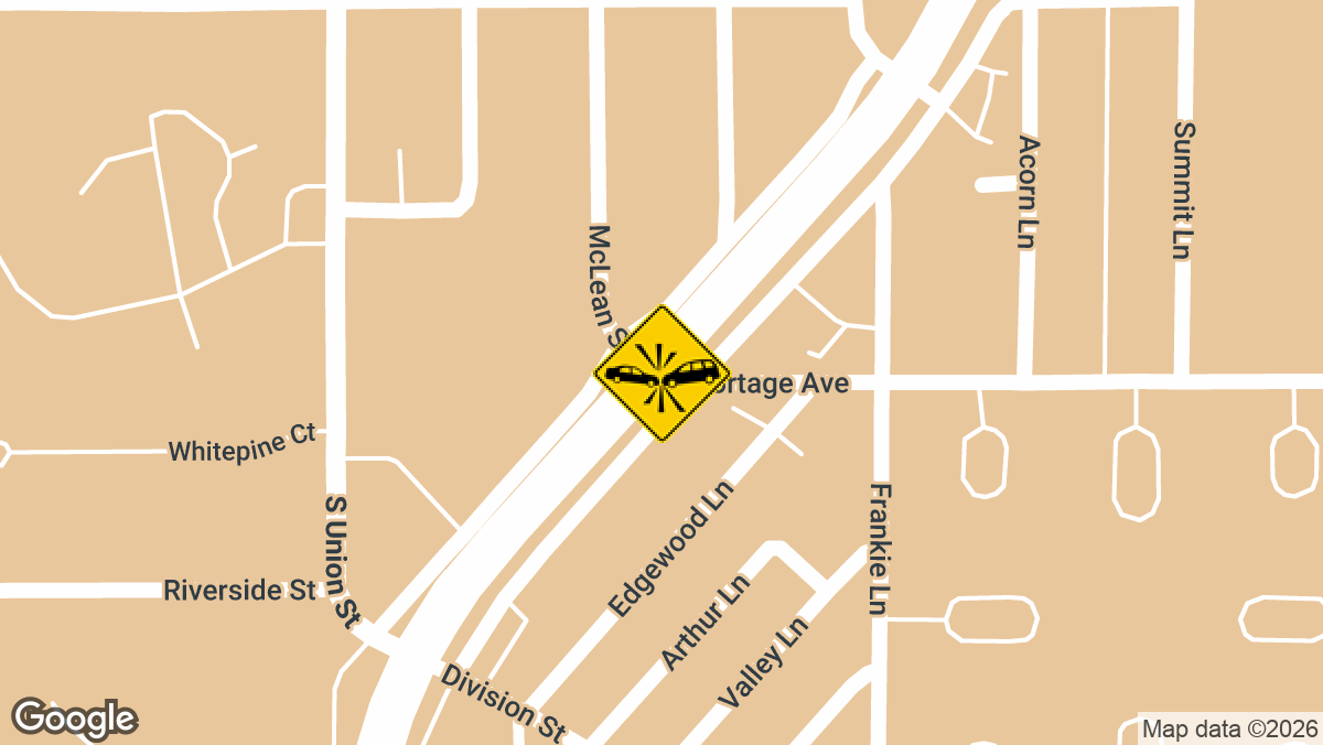 Two people sustained injuries Sunday evening in a rear-end collision at the intersection of Hwy 65 and McLean St in Mora.
