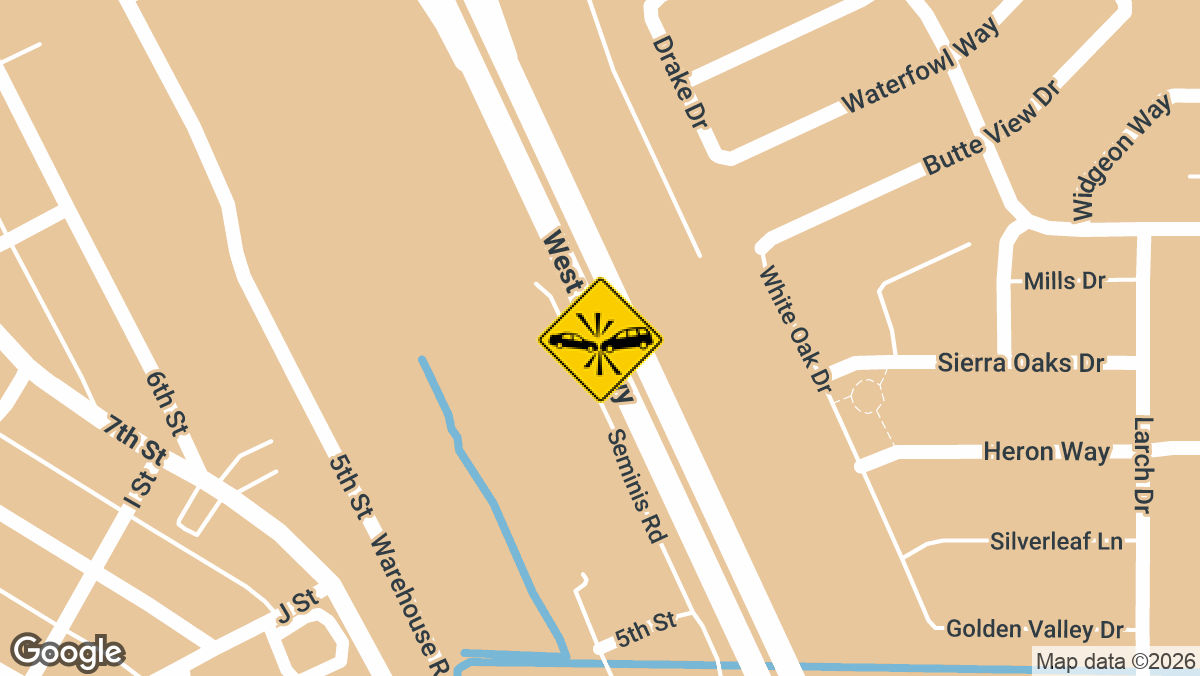 A two-vehicle accident was reported on northbound I-5 near the Husted Rd off-ramp in Colusa County, California, on Wednesday, June 11, at approximately 2:02 p.m.