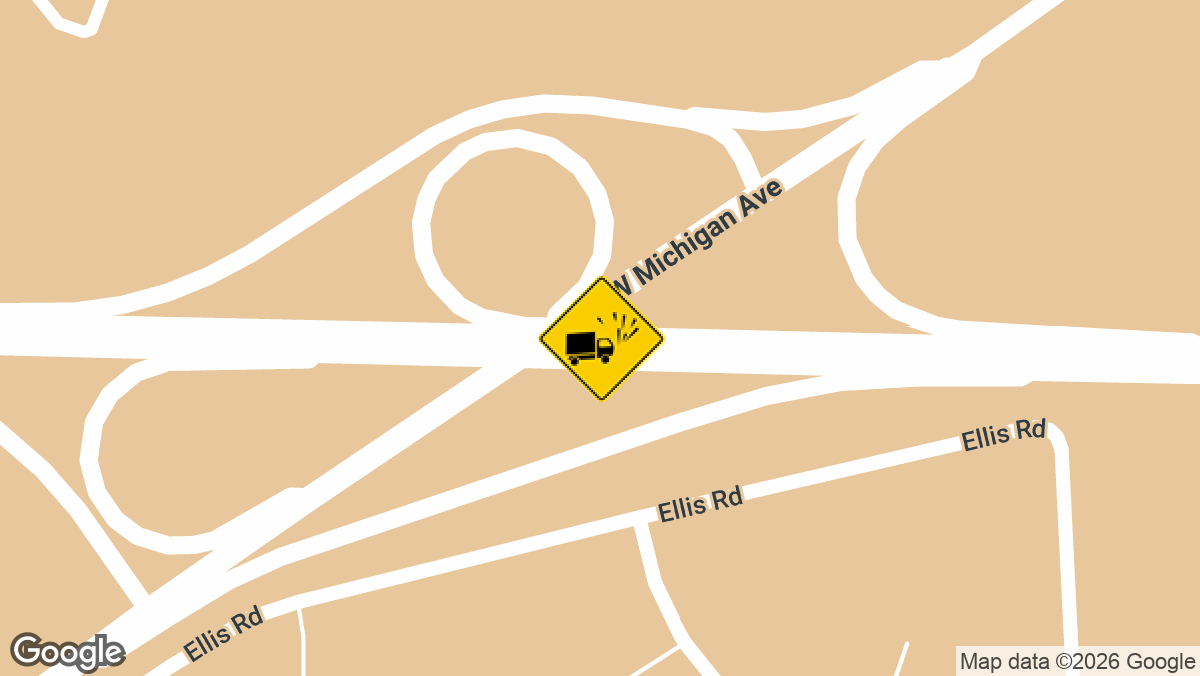 A semi-truck carrying coal rolled over on the westbound I-94 exit ramp to US-12 early Wednesday morning, June 3, leaving its driver in critical condition.