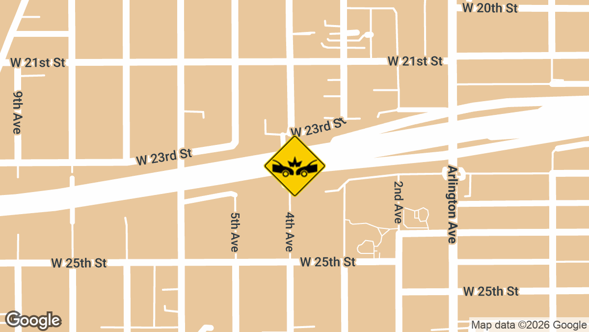 A serious multi-vehicle accident on eastbound Interstate 10 just west of Robertson Boulevard sent multiple vehicles over the right-side embankment Thursday night, June 11, triggering fires and a Sig-Alert.