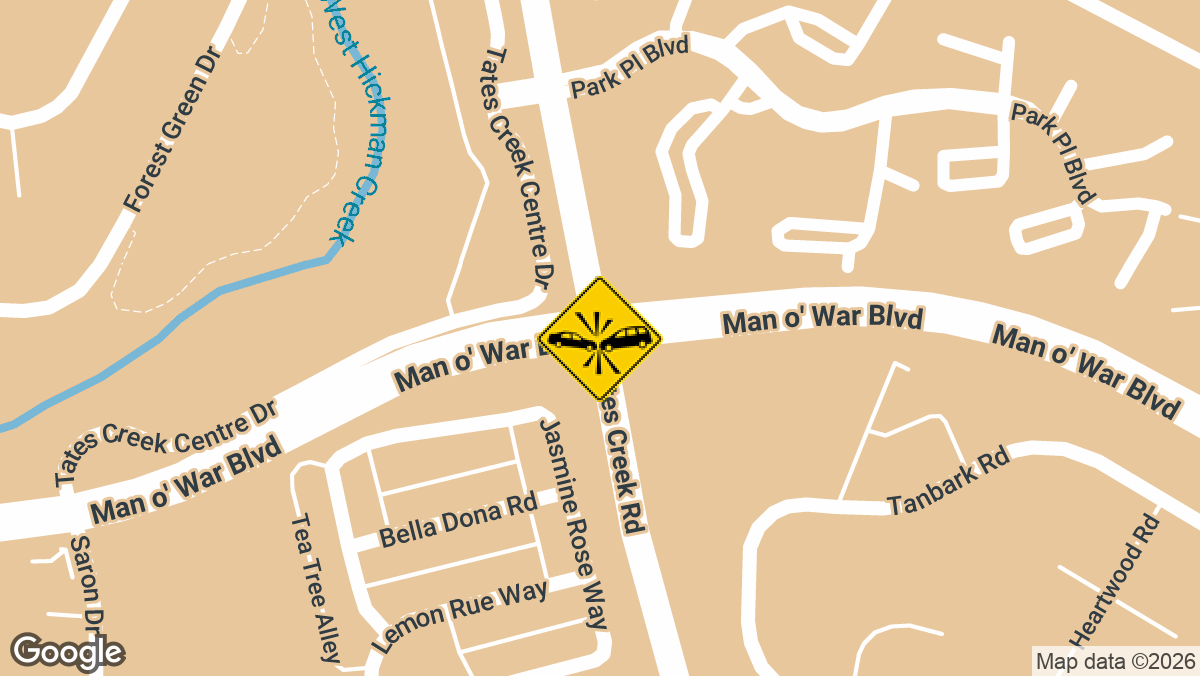 One person was injured in a three-vehicle collision Sunday, June 28, on the inner loop of Man O War Blvd just before Tates Creek Rd in Lexington