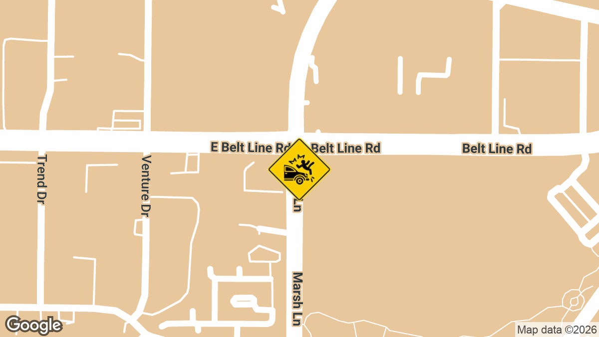 One person died and another was hurt late Thursday night after a collision at the intersection of Marsh Lane and West Northwest Highway, near Dallas Love Field.