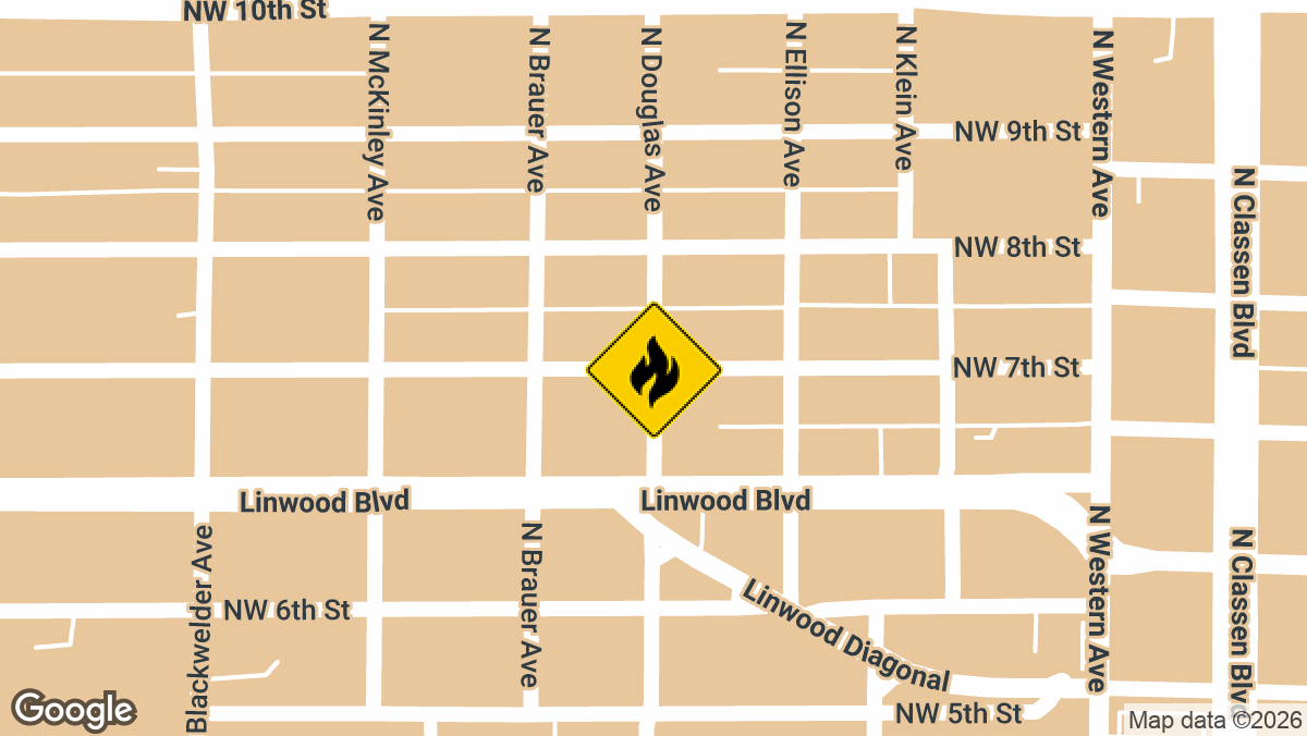 Northwest Seventh Street and North Douglas Avenue