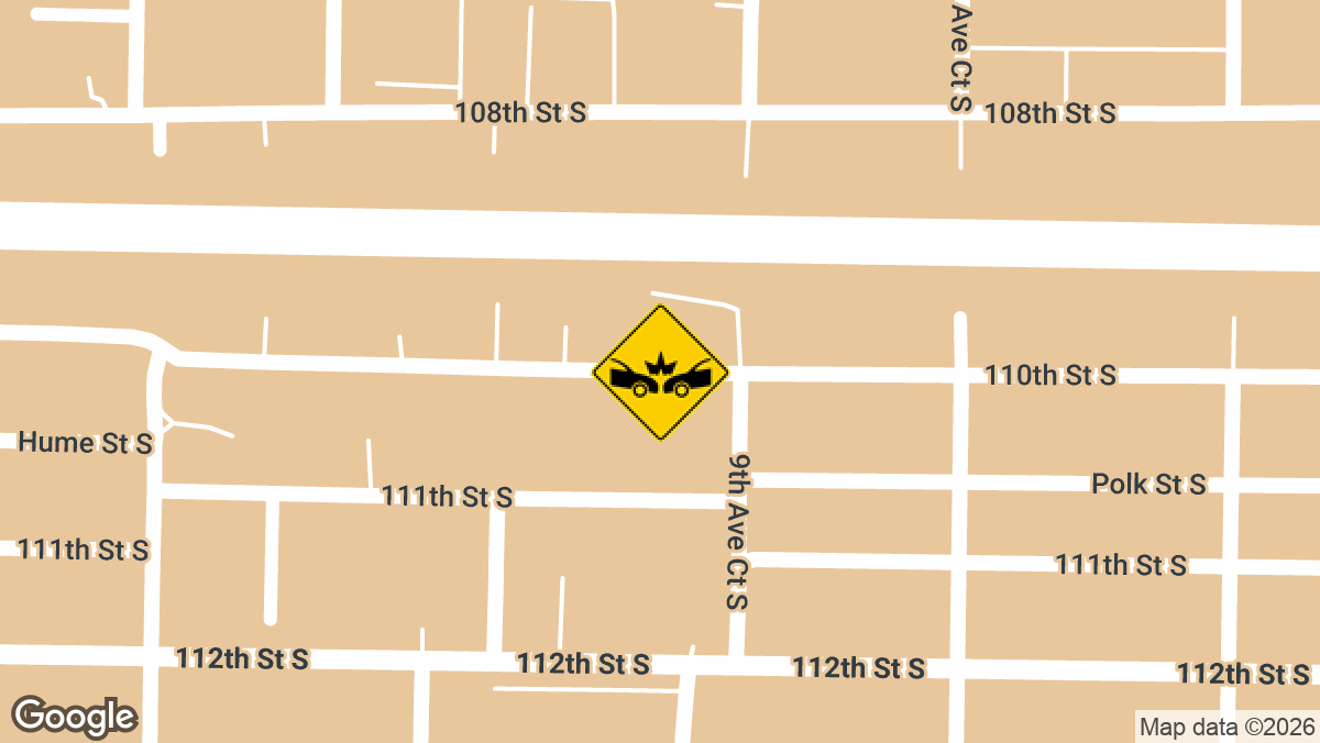 Several people were injured in a three-vehicle crash Saturday evening at the intersection of Pacific Ave S and 110th St S in Tacoma.