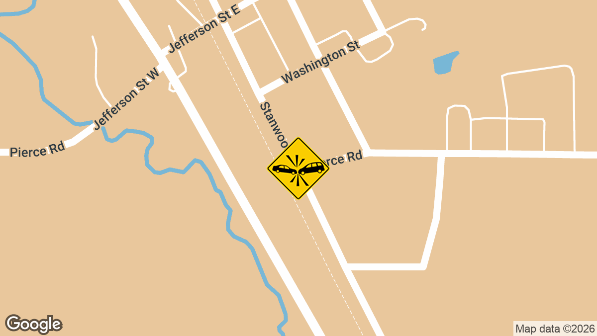 An 84-year-old man from Shelby, Michigan, was airlifted to a hospital Sunday afternoon, June 7, after a medical emergency caused him to run a stop sign and collide with another vehicle near Stanwood.