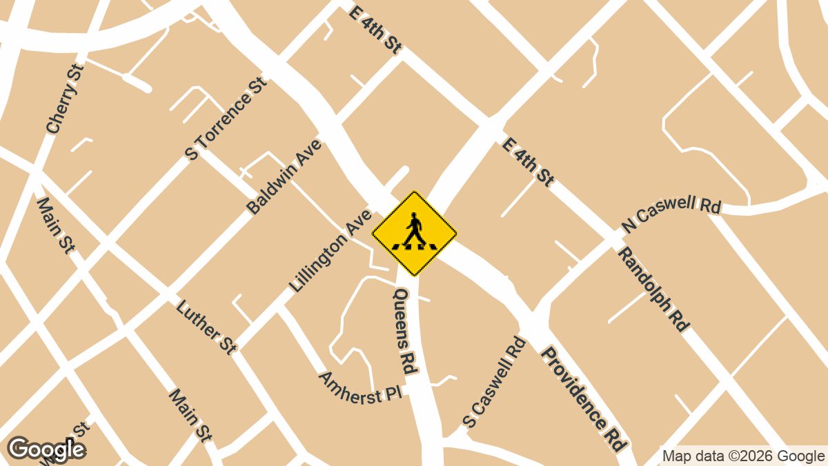 A woman was struck by a vehicle while using a crosswalk at Queens Rd and E 3rd St Thursday morning, June 4, leaving her with life-threatening injuries.