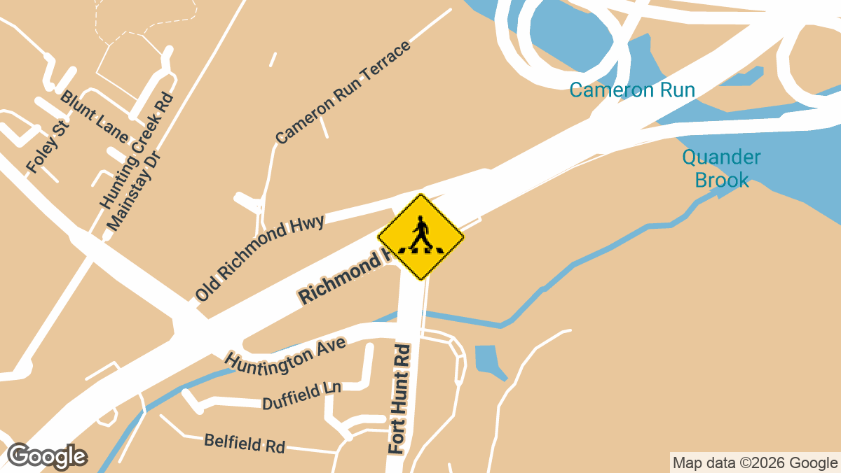 Richmond Highway and Fort Hunt Road