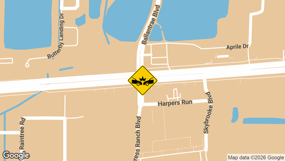 A Pasco County deputy and two motorists avoided serious injuries following a crash during a traffic stop on SR-54 near Ballantrae Blvd in Odessa on Friday night, June 19.