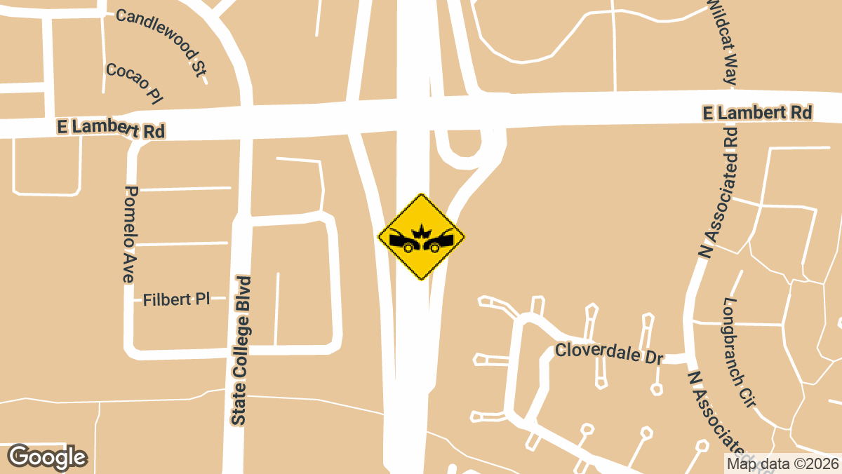 A three-vehicle accident blocked multiple lanes on northbound SR-57 near Pathfinder Rd in Brea, California, on Thursday, June 12, beginning around 1:26 p.m.