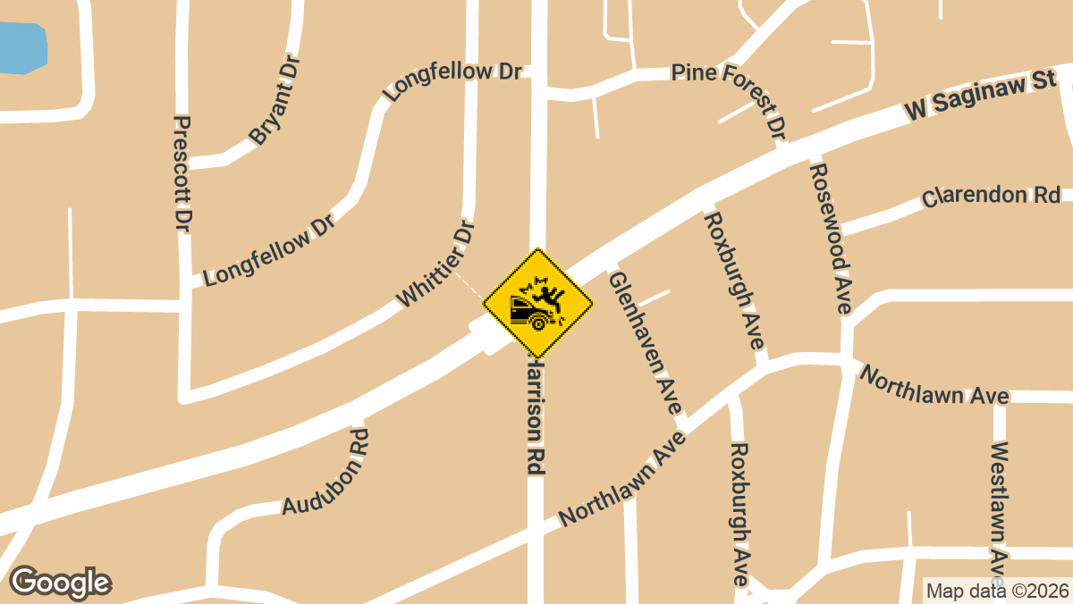 One person died and three others were hospitalized with serious injuries following a collision at Saginaw St and Harrison Rd in East Lansing on Wednesday, June 3.