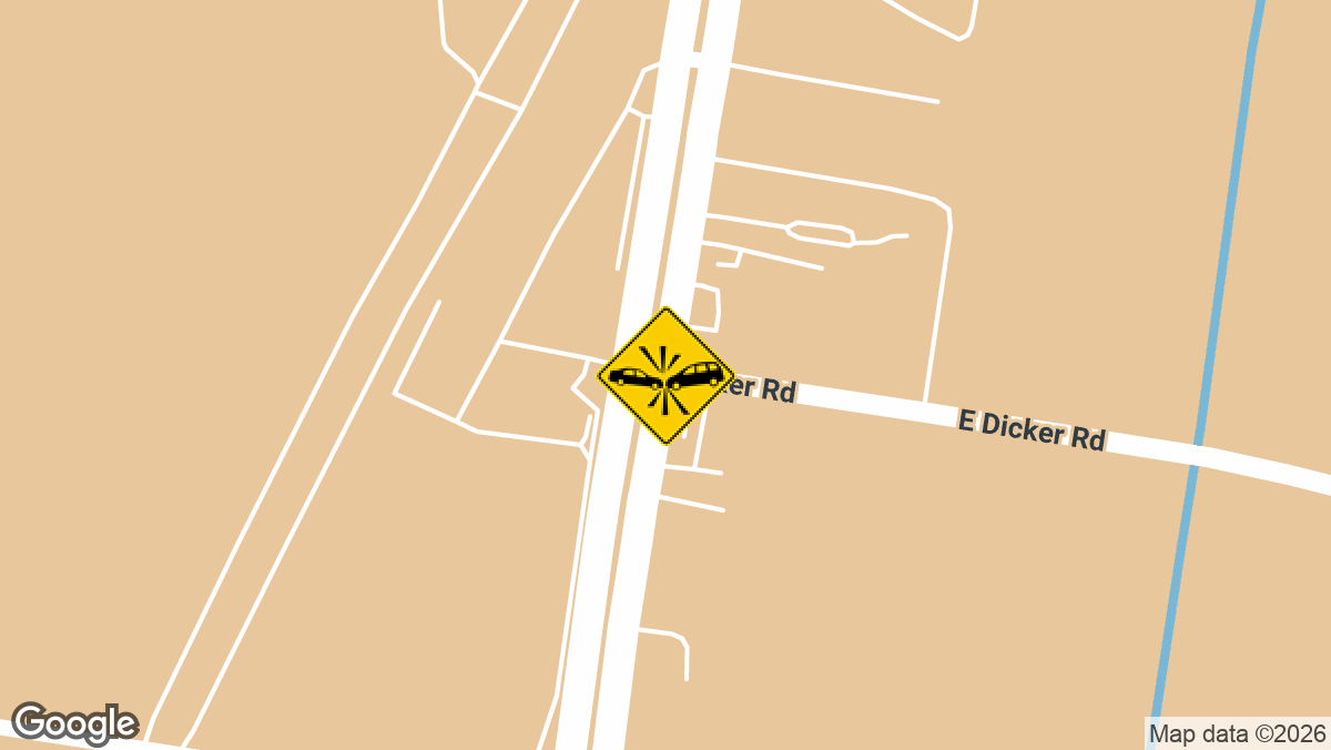 Five people were injured and taken to a hospital after a two-vehicle collision at the intersection of South 23rd Street and Dicker Road in McAllen on Sunday afternoon, June 7. The accident was reported at approximately 3:38 p.m.