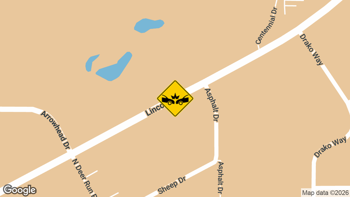 US-50 between Arrowhead Drive and Centennial Drive