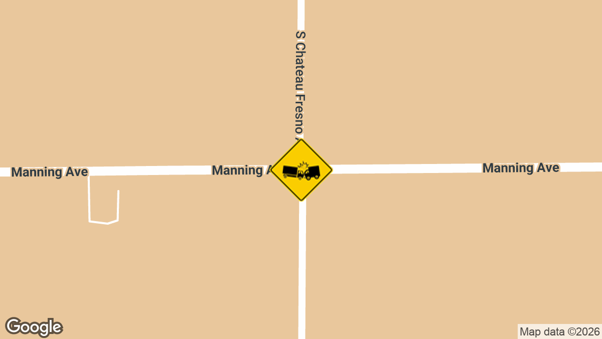 One person was hurt in a head-on collision involving a semi-truck and a pickup early Sunday morning at the intersection of W Manning Ave and S Chateau Fresno Ave in Fresno County.