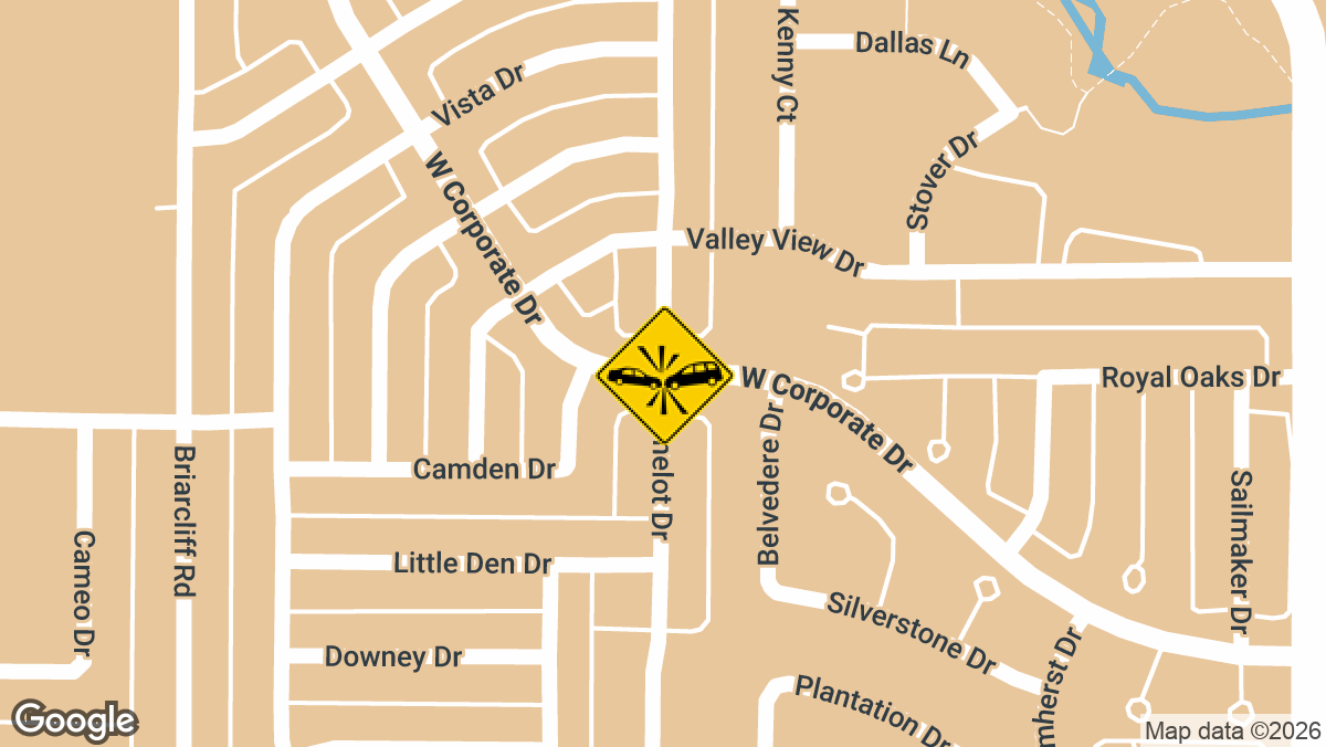 A vehicle crash brought down power lines and left hundreds of residents without power Sunday afternoon, June 7, near W. Corporate Drive and Camelot Drive in Lewisville.