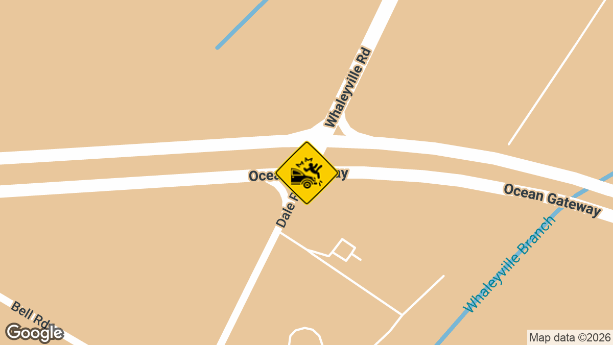 A fatal two-vehicle crash with entrapment was reported at the intersection of Whaleyville Rd and Route 50 westbound in the Whaleyville area near Berlin.