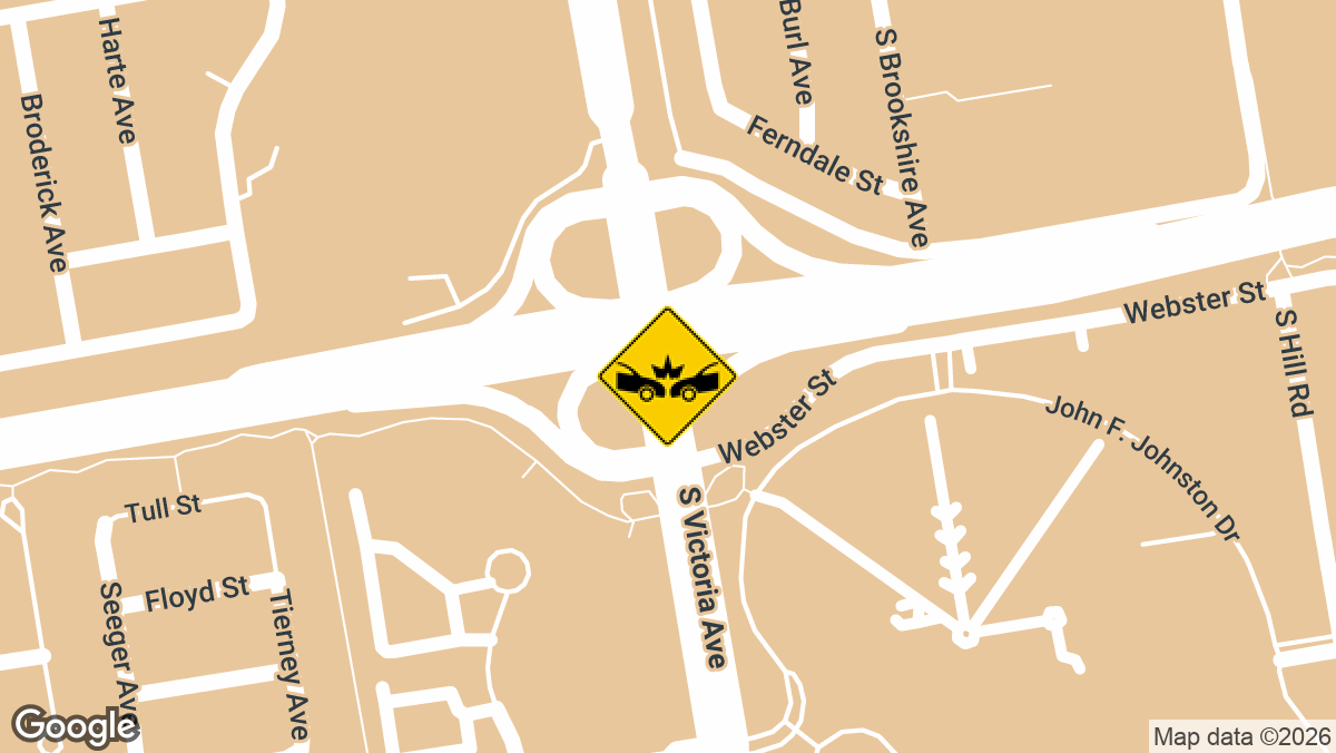 northbound Victoria Avenue on-ramp to westbound SR-126