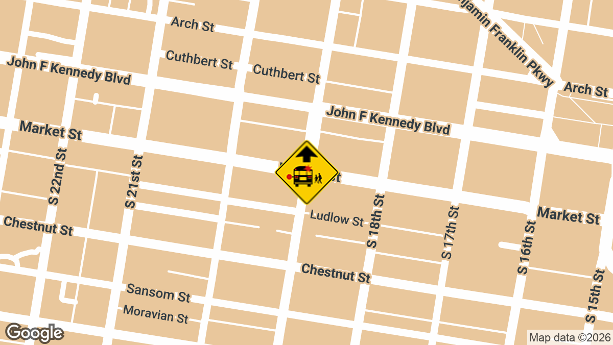 Four people were hospitalized after a vehicle collided with a SEPTA bus early Tuesday morning in Center City Philadelphia.