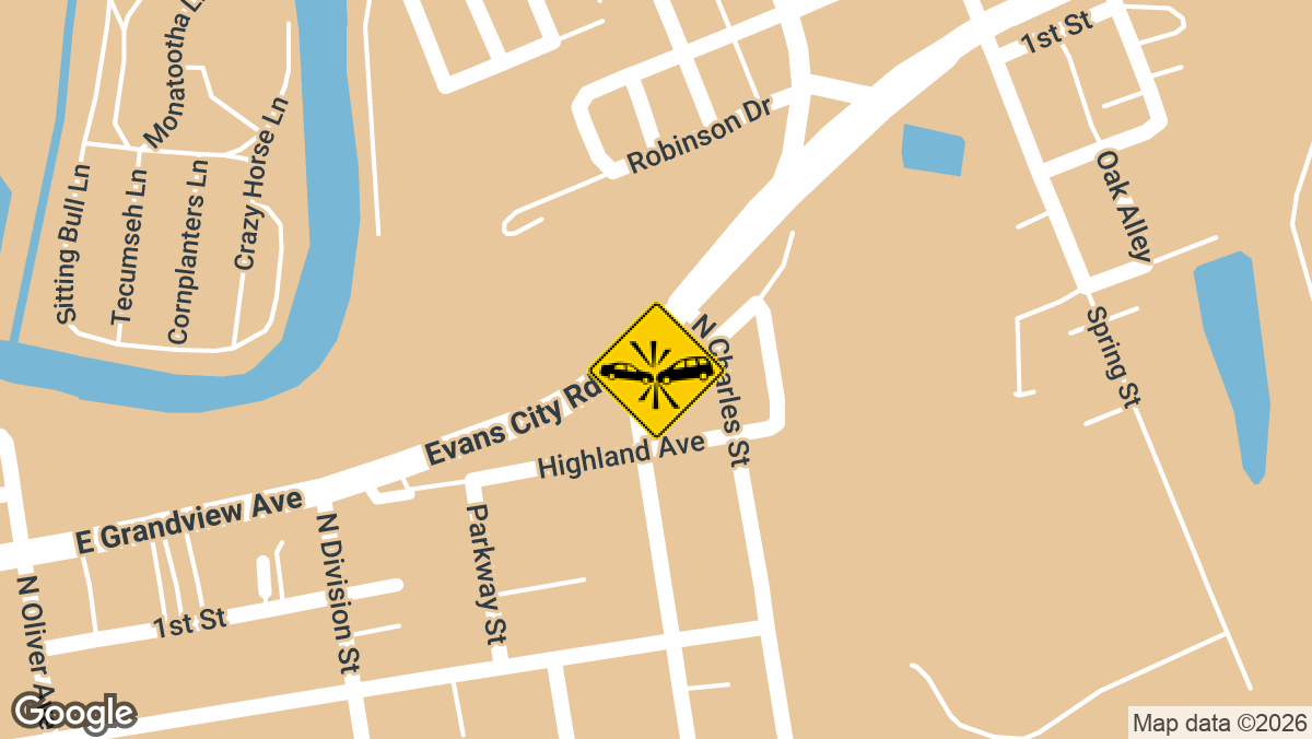 Two people were involved in a head-on crash Tuesday, July 28, in the area of 502 E Grandview Ave in Harmony Borough.