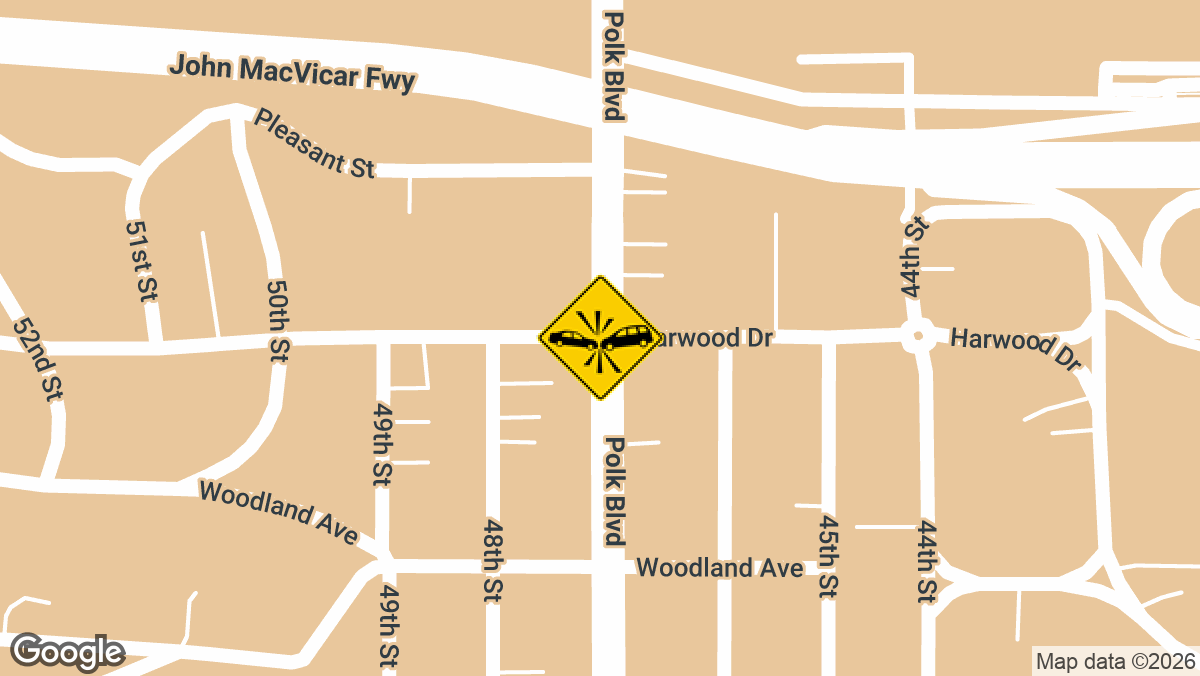 Three people were injured in a wreck at 700 Polk Boulevard in Des Moines on Wednesday, July 29, according to dispatch reports.