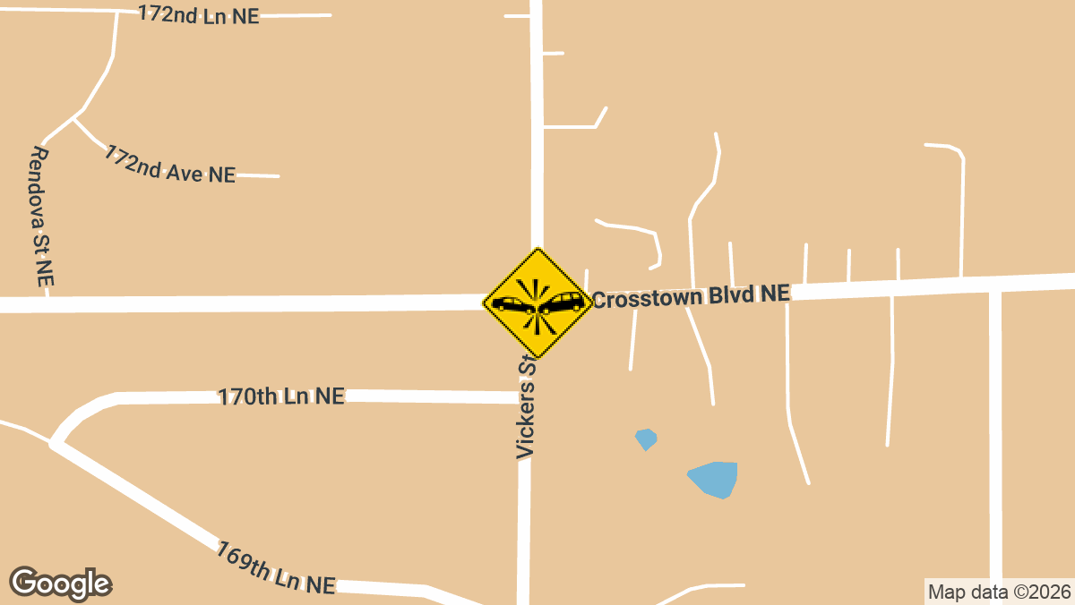 Four people were injured, including a juvenile driver who was critically hurt, in a two-vehicle collision Monday afternoon in Ham Lake.