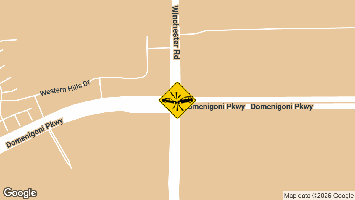 Emergency crews responded to a two-vehicle crash Tuesday morning, July 27, on westbound Domenigoni Parkway east of State Route 79 in Hemet.