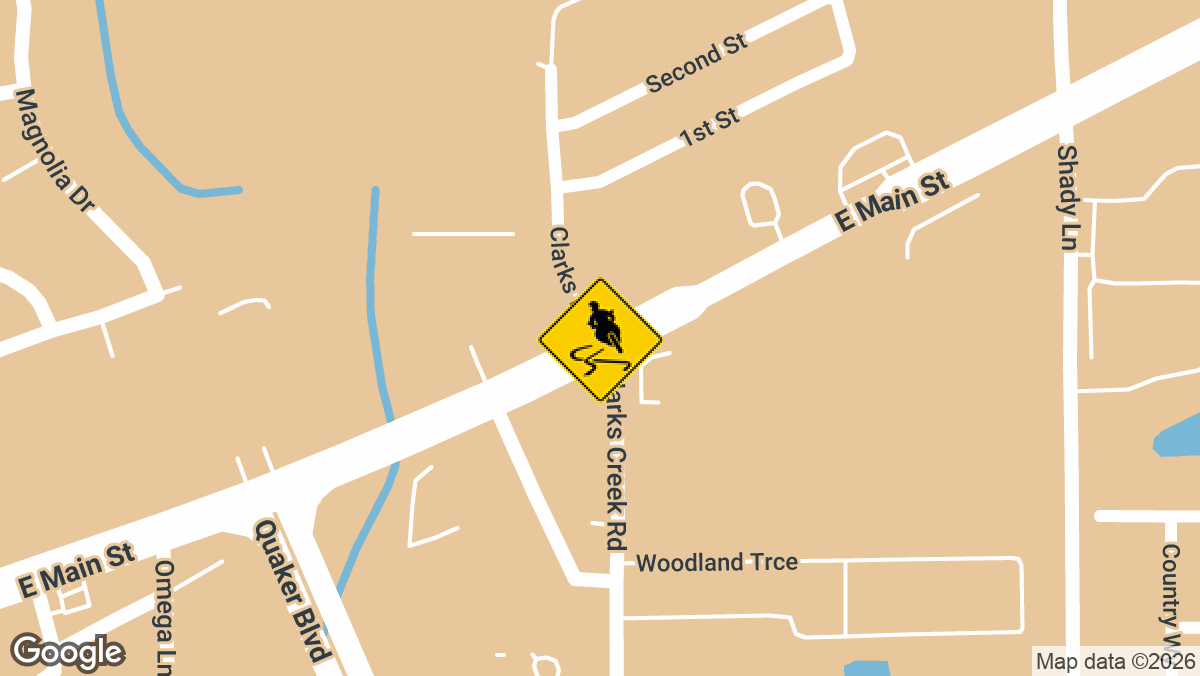 East Main Street and Clarks Creek Road