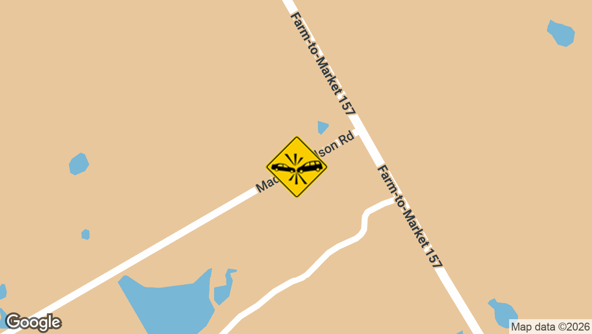 A serious injury accident involving two vehicles was reported Saturday, July 18, on FM 157 near Madison Wilson Road between Venus and Maypearl in Ellis County.