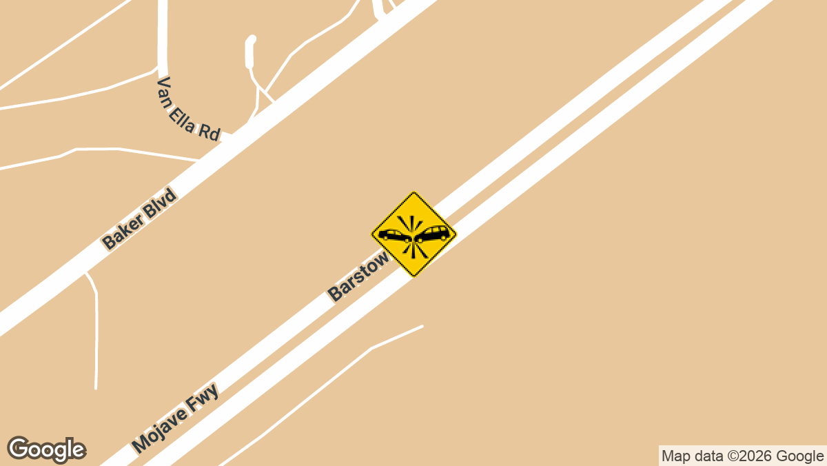A blue SUV swerved into the center divider on southbound I-15 near mile marker 145.70, setting off a two-vehicle collision early Tuesday morning, June 30.