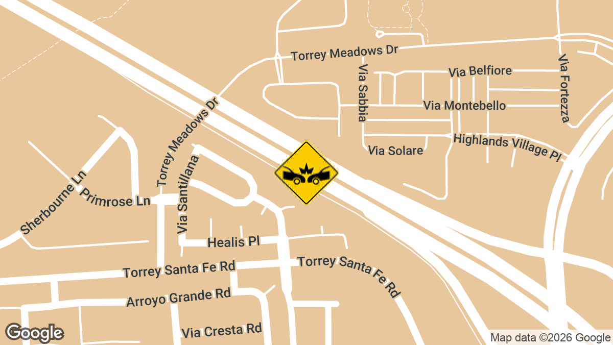 Emergency crews responded to a multi-vehicle rollover crash Tuesday morning, July 27, on northbound Interstate 5 near the State Route 56 interchange in San Diego.