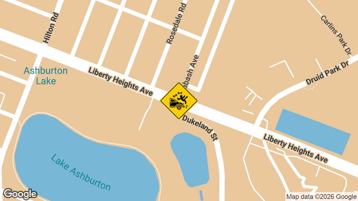 A 45-year-old woman was killed and another driver was seriously injured in a two-vehicle crash Saturday evening in northwest Baltimore.