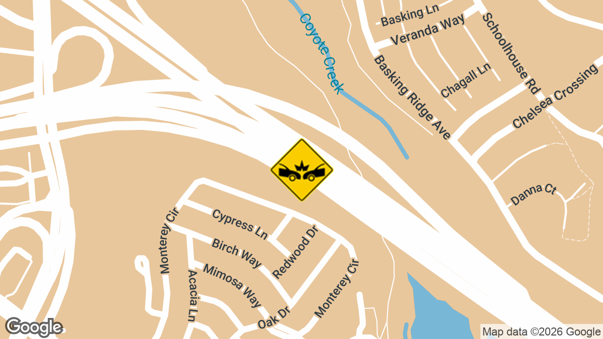A motorcyclist was taken to a hospital with a broken tibia after a multi-vehicle collision on southbound SR-85 near El Camino Real in Mountain View, California, on Tuesday, June 30, at approximately 3:04 p.m.