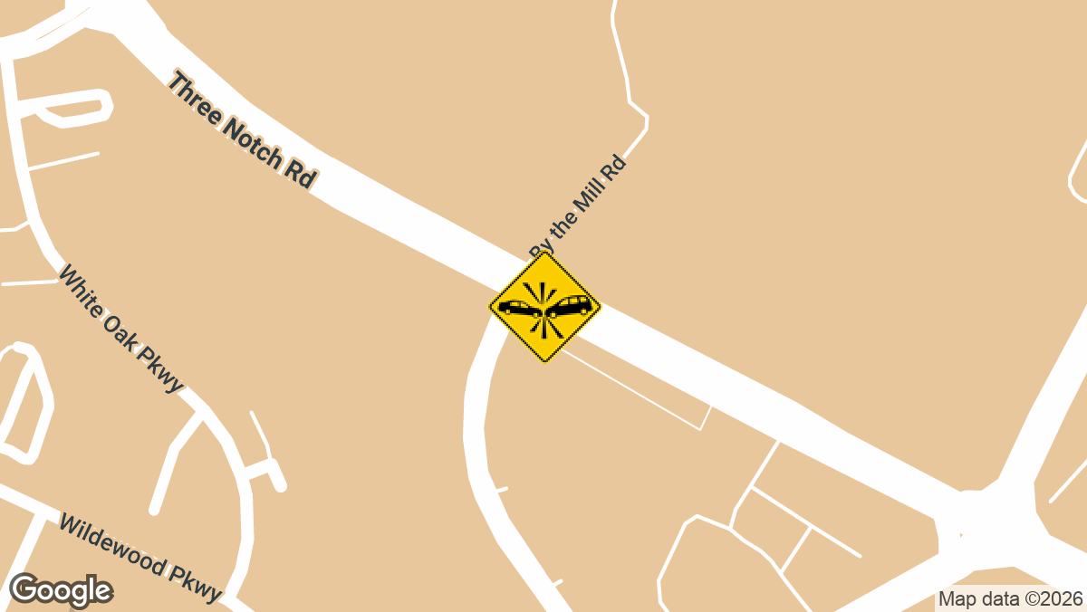 Four people were hurt in a two-vehicle crash on Three Notch Road near FDR Boulevard in Lexington Park on Tuesday afternoon, July 14.