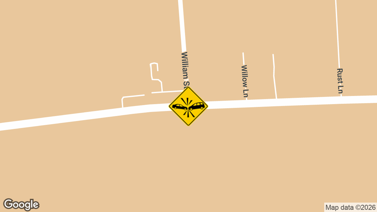 One person was injured in a crash Wednesday night, July 7, at the intersection of William Street Road and Route 24 in Millsboro, Sussex County.