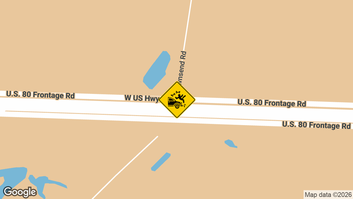 eastbound US-80