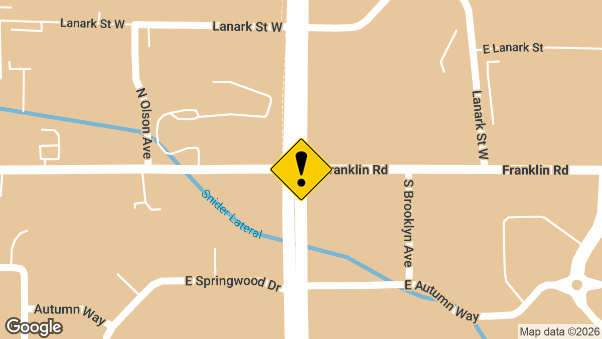 southbound Eagle Road, north of Franklin Road