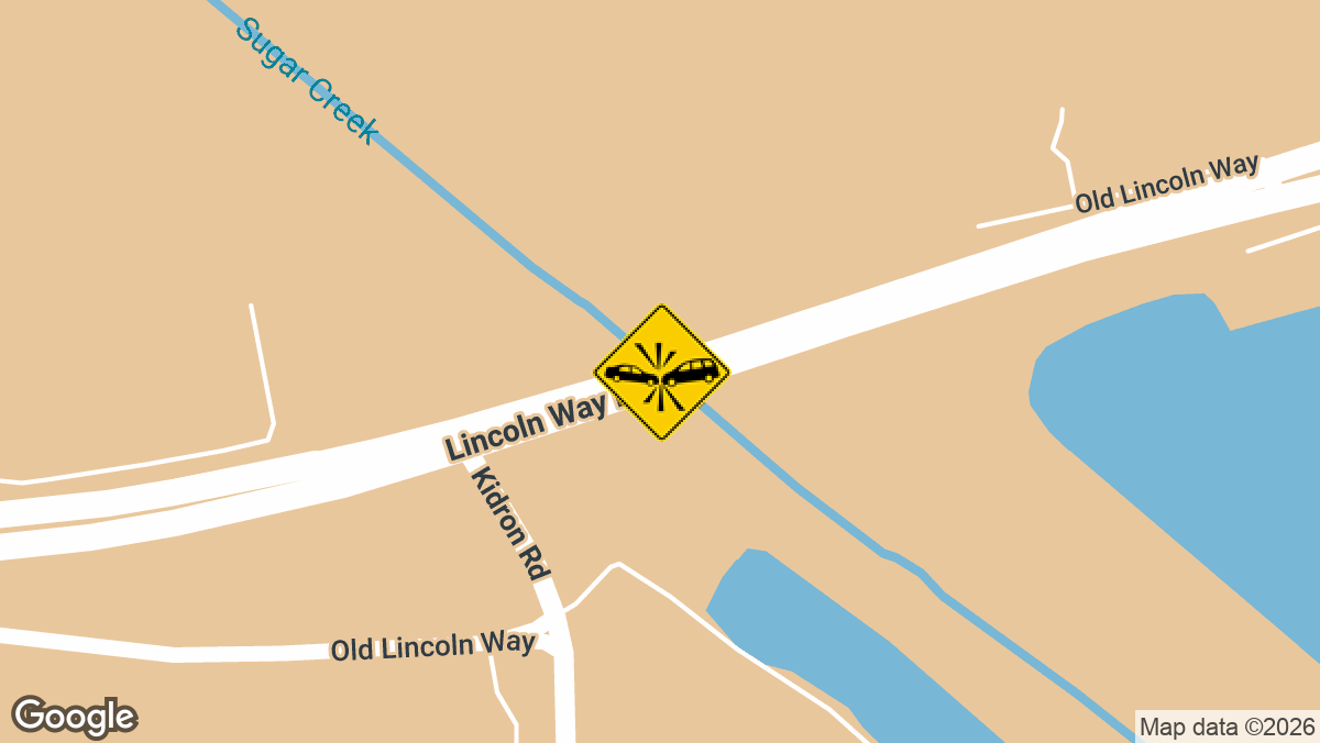 A patient was taken to a local hospital after a wreck on U.S. Route 30 near Kidron, according to dispatch records.